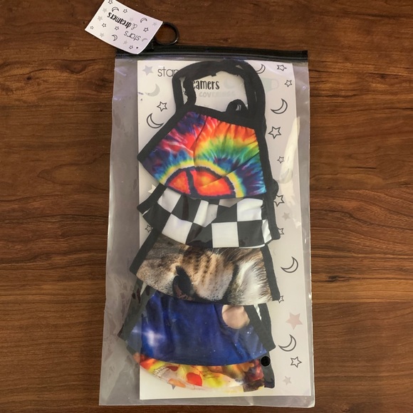 NWT Stars & Dreamers Children’s Masks 5-Pack - Picture 1 of 3